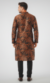 Brown and Gold Paisley Kurta