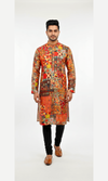 Multi-Colored Printed Partywear Kurta