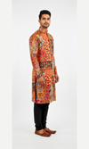 Multi-Colored Printed Partywear Kurta