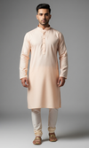 Soft Peach Cambric Cotton Men’s Kurta