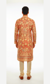 Light Paisley and Abstract on Crape Kurta with Foil Printing