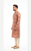 Regal Magenta and Multi-Colored Kurta