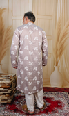Dusty Floral Printed Cotton Kurta