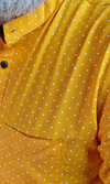 Yellow Dotted Pattern Cotton Kurta