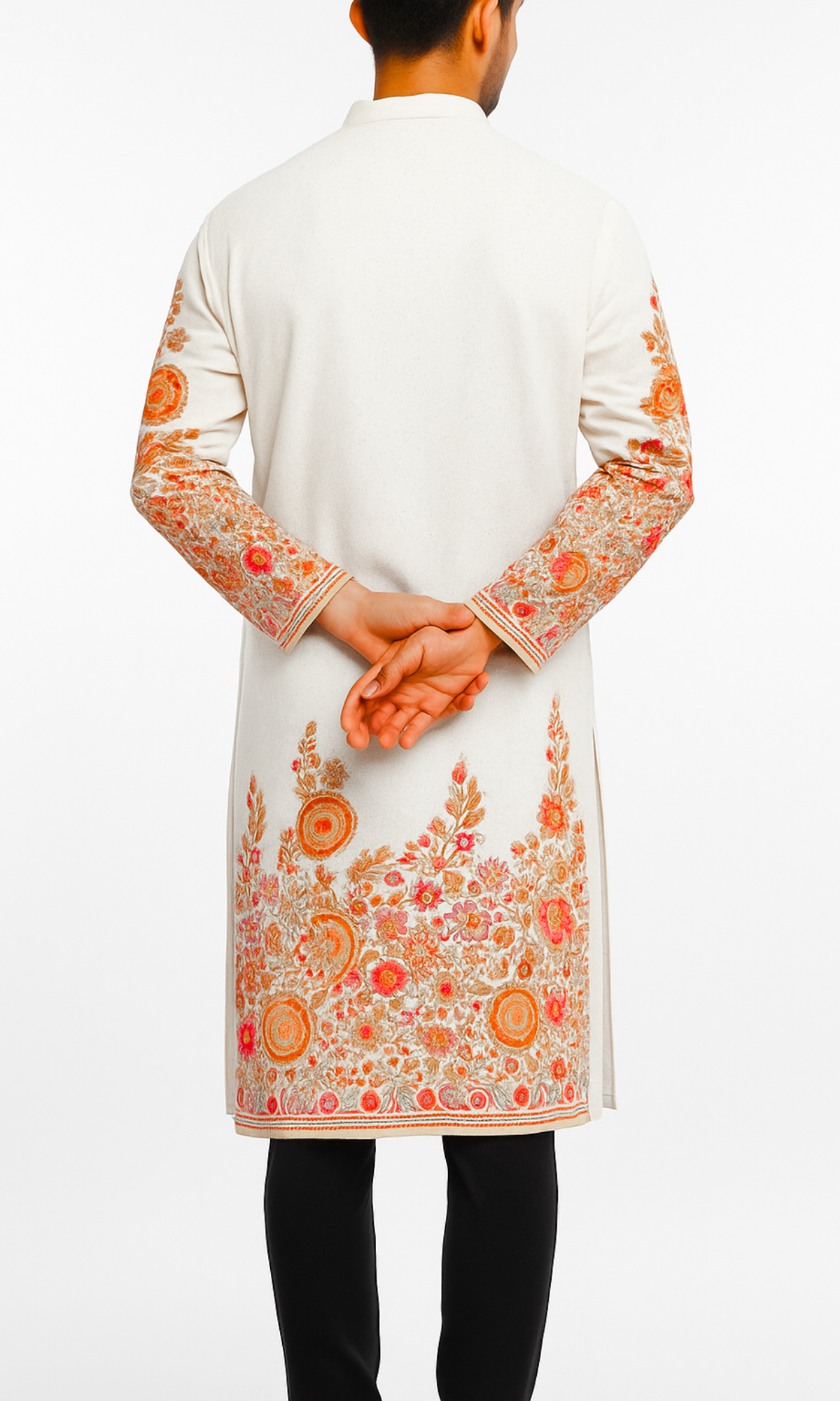 The 'Blush & Bloom' Embroidered Kurta